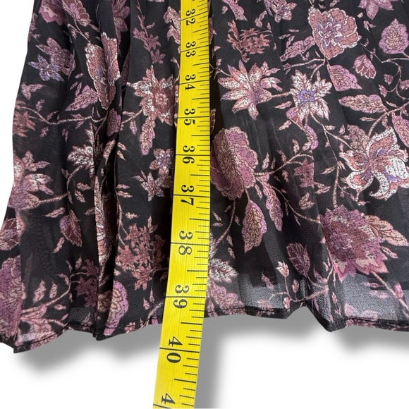 NWT Mason & Belle Midi Marina Dress Purple & Black Floral Pleated | XL - Picture 9 of 15